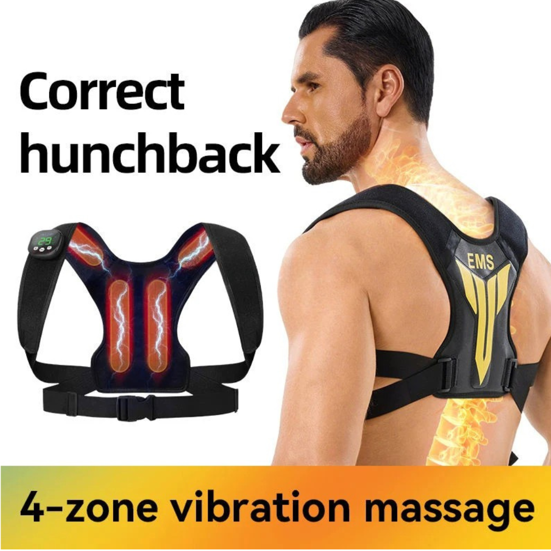AlignPulse™ Smart Posture Band | 4-Zone Back Massage | LC Prime