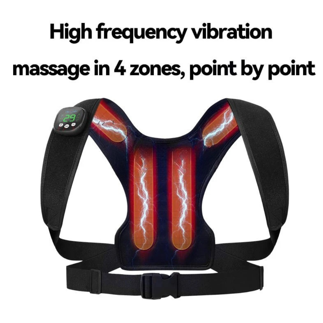 AlignPulse™ Smart Posture Band | 4-Zone Back Massage | LC Prime