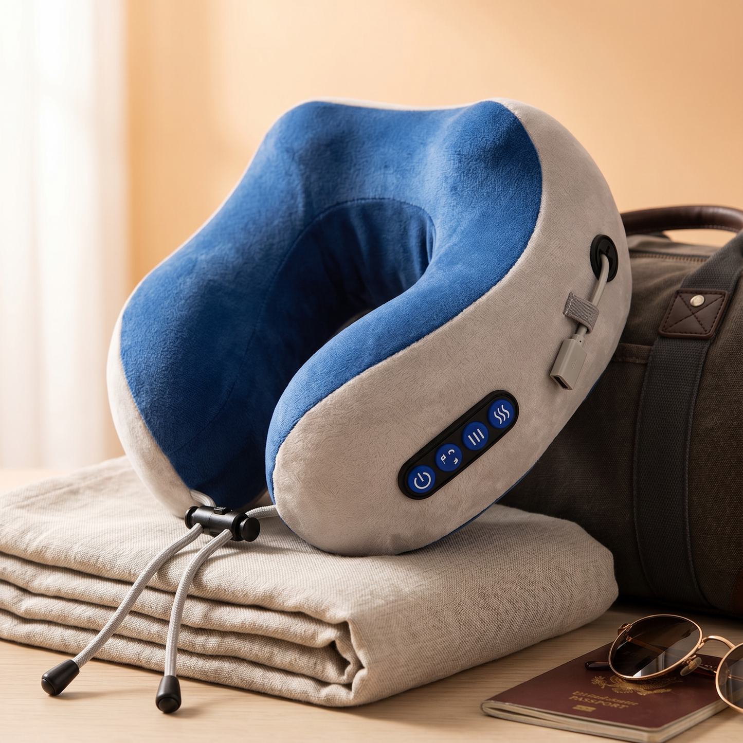 NeckCloud Pro — Heated Massage Travel Pillow