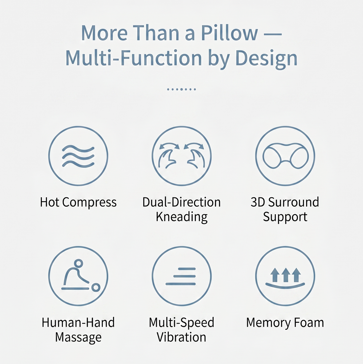 NeckCloud Pro — Heated Massage Travel Pillow