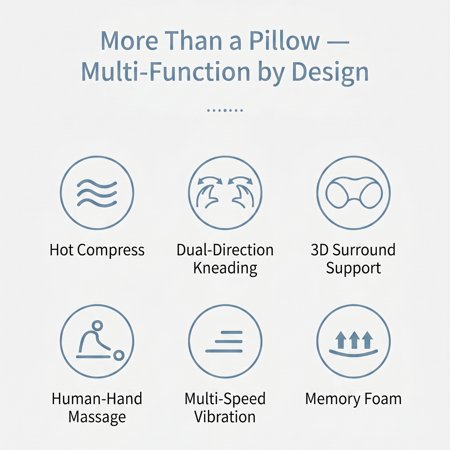 NeckCloud Pro — Heated Massage Travel Pillow