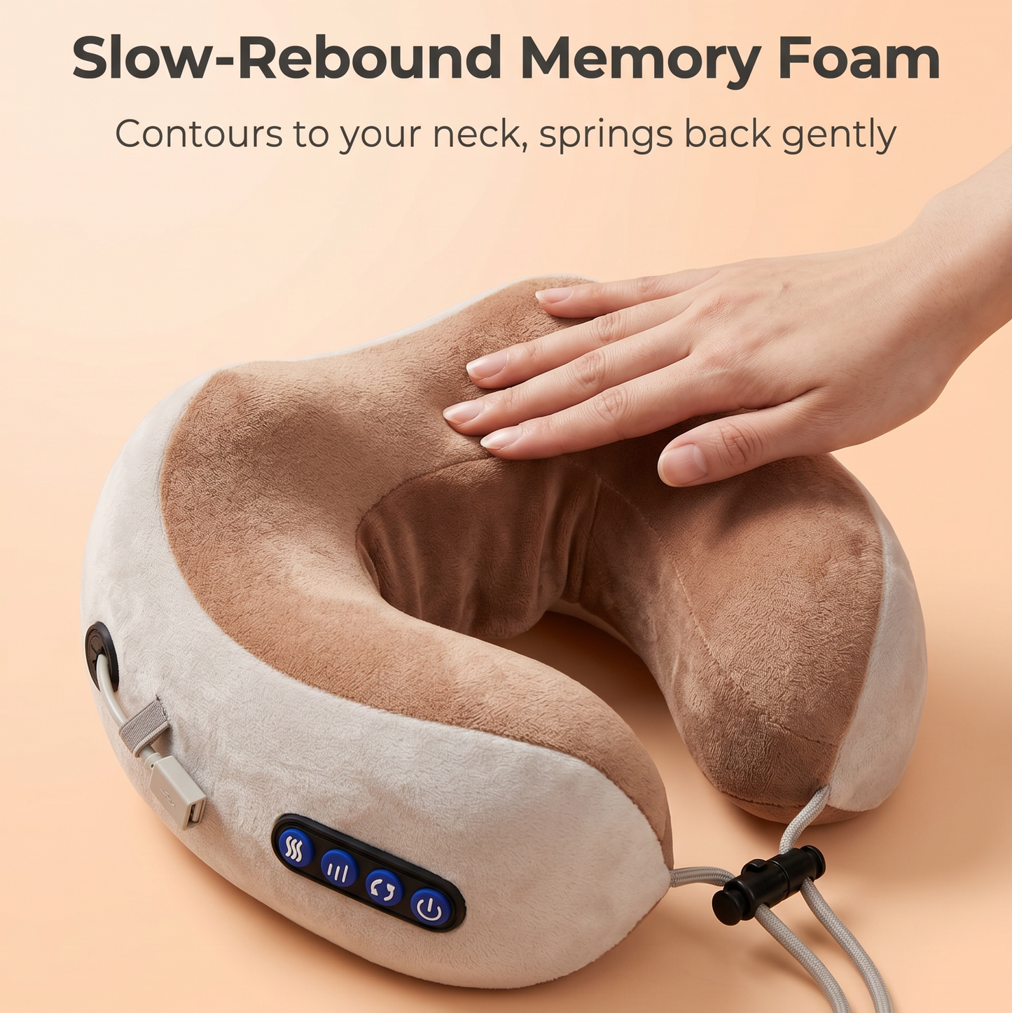 NeckCloud Pro — Heated Massage Travel Pillow