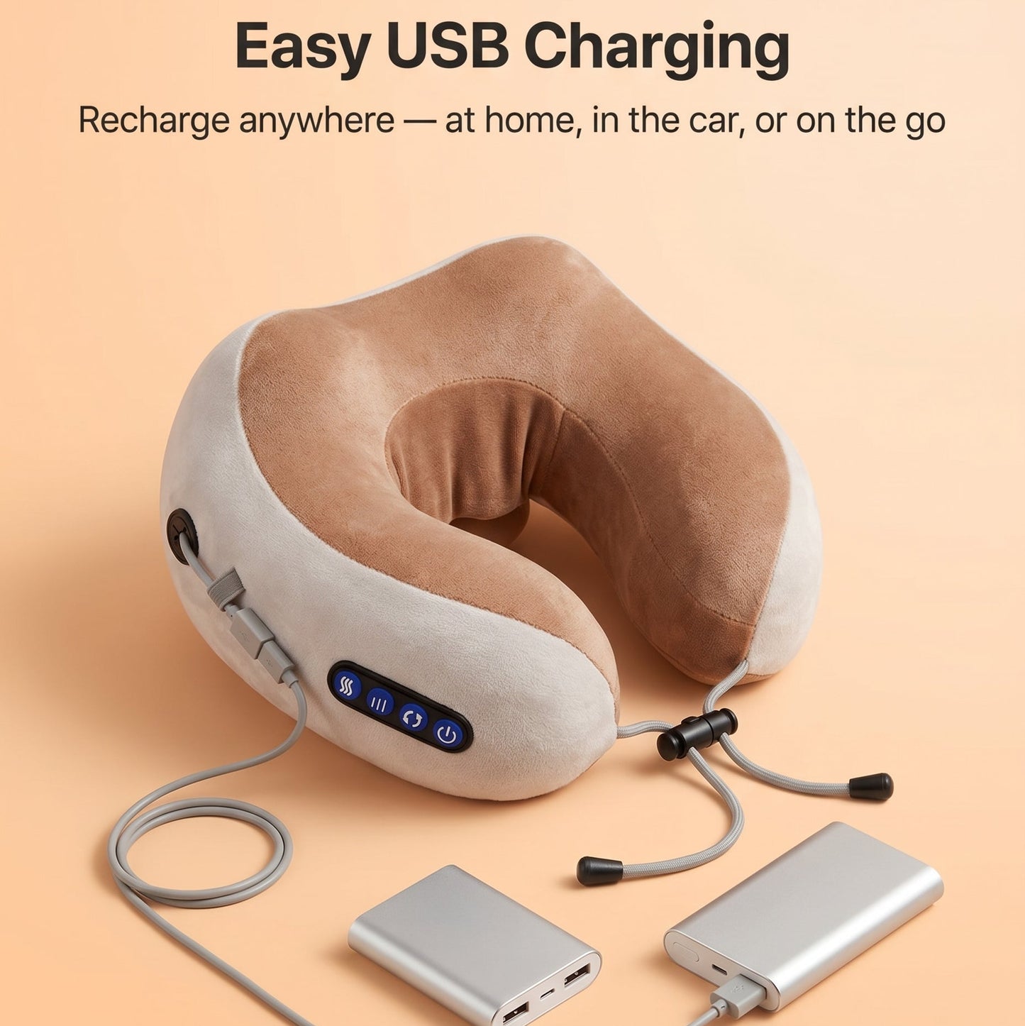 NeckCloud Pro — Heated Massage Travel Pillow
