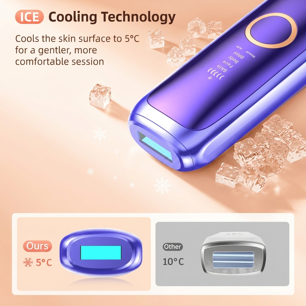 SilkPulse™ Pro — Ice-Cooling IPL Hair Removal